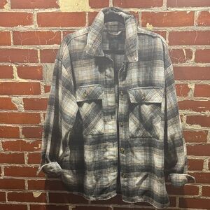 Women’s Plaid Jacket - Black, Cram and Gray